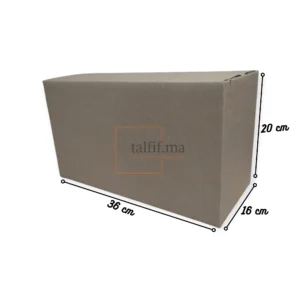 caisse carton 36x16x20 brun