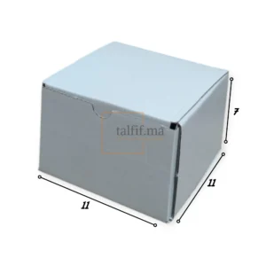 Boîte en carton blanc 11x11x7cm