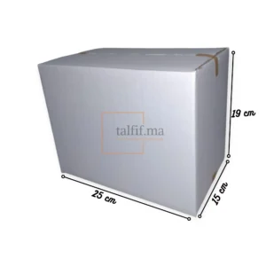 caisse carton 25x15x19 blanc