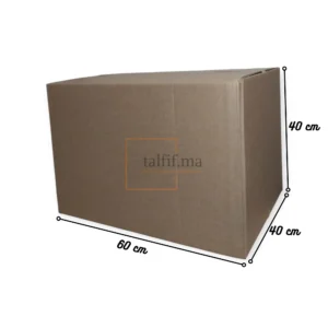caisse carton 60x40x40cm brun