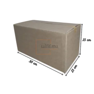 caisse carton 30x15x15 Brun