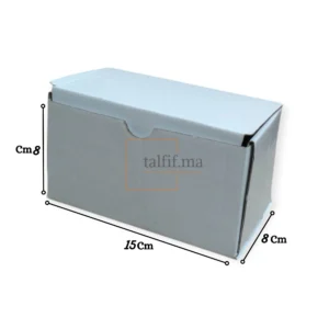 boite carton d'emballages 15x8x8cm blanc