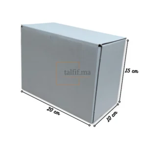 Boîte en carton blanc 20x10x15cm
