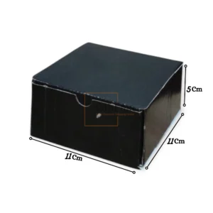 Boîte en carton noir 11x11x5cm