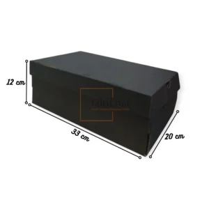 Boîte en carton noir 33x20x12 cm