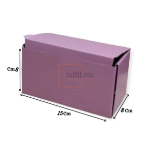 boite carton 15x8x8cm rose