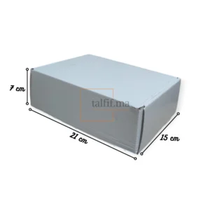 Boîte en carton blanc 21x15x7cm