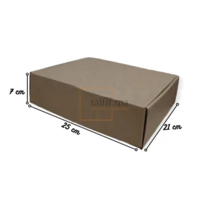 Boîte en carton brun 25X21X7cm