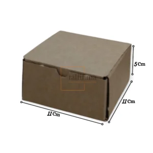 Boîte en carton brun 11x11x5cm