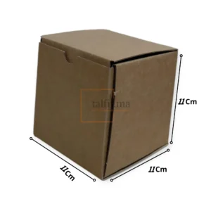 boite cartone d'emballage11x11x11cm brun