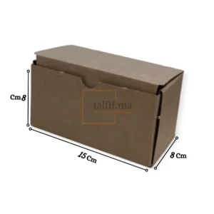 boite carton 15x8x8cm brun