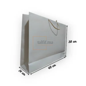 sac cartonné 38x49x14 cm blanc