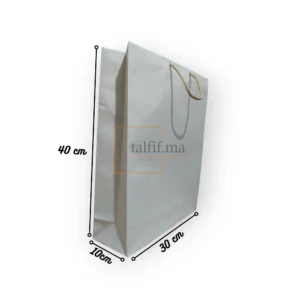 sac cartonné 40x30x10 cm blanc