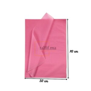 papier de soie 70x50cm rose