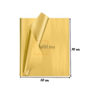 papier de soie 70x50cm gold