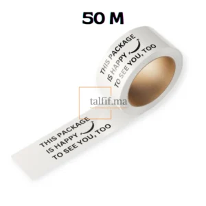 Ruban Adhésif "This Package Is Happy To See You, Too"" 50M