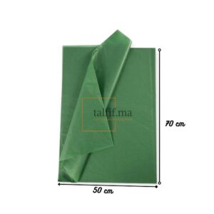 papier de soie 70x50cm vert
