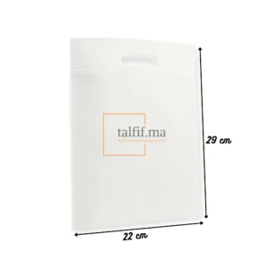 sac non tissu blanc 29x22 cm