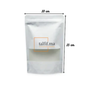 Doypack 15x10 cm blanc