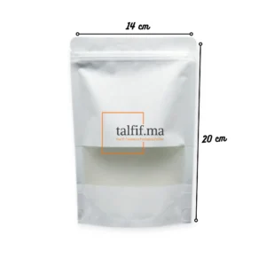 Doypack 20x14 cm blanc