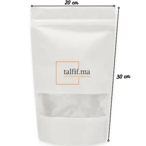 Doypack 30x20 cm blanc