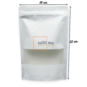 Doypack 22x16 cm blanc