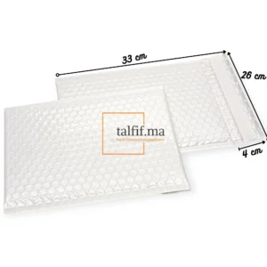 enveloppe bulle 43x26+4 cm, légère et résistante, idéale pour protéger des objets fragiles ou des documents importants lors du transport.