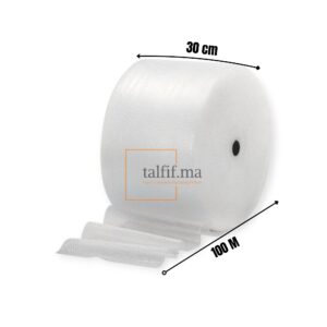 Film bulle 30cm x 100m idéale pour emballages élégants et polyvalents