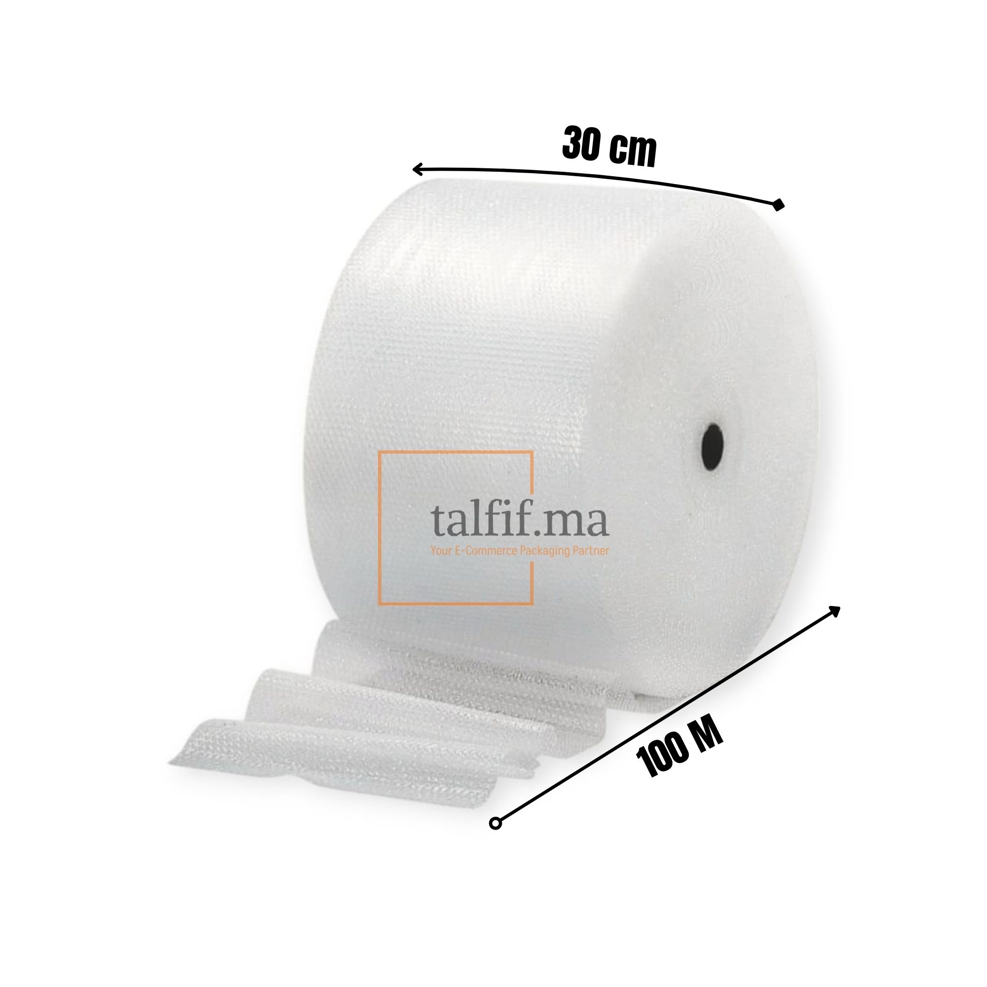 Film bulle 30cm x 100m idéale pour emballages élégants et polyvalents