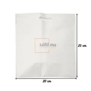sac non tissu blanc 25x20 cm
