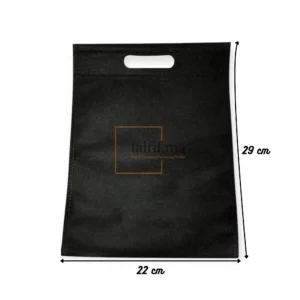 sac non tissu noir 29x22 cm