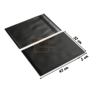 Mailing bag 32x43+5 cm Noir