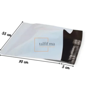 Mailing bag 55x70+5 cm blanc