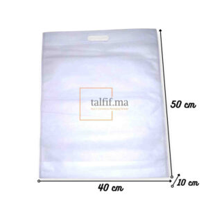 sac en tissu blanc 50x40x10cm