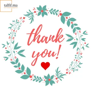 Stickers “Thank You” en vinyle, design élégant et adhésif durable, parfaits pour embellir vos emballages cadeaux, colis ou projets créatifs.