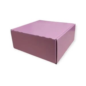 Boîte en carton rose 16x16x7cm