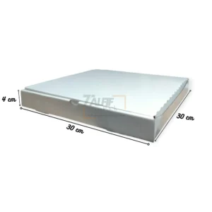 Boîte en carton blanc 30x30x4cm,