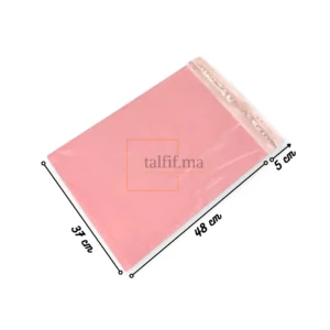 Mailing bag 48x37+5cm noir idéale pour emballages élégants et polyvalents