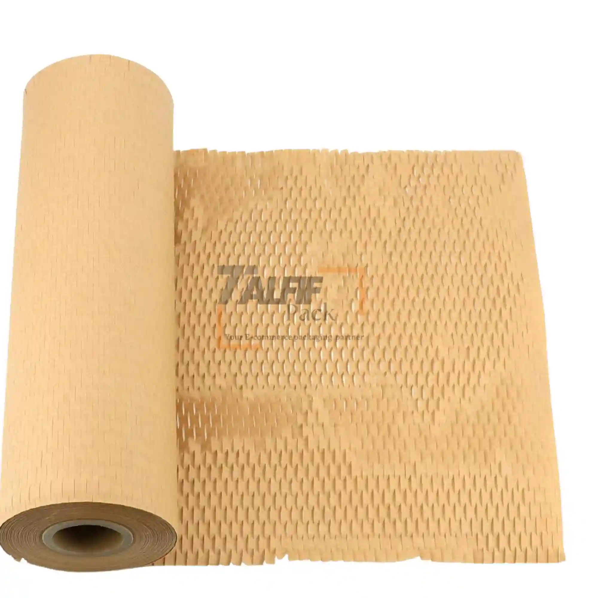 Papier d'emballage alvéolé en nid d'abeille