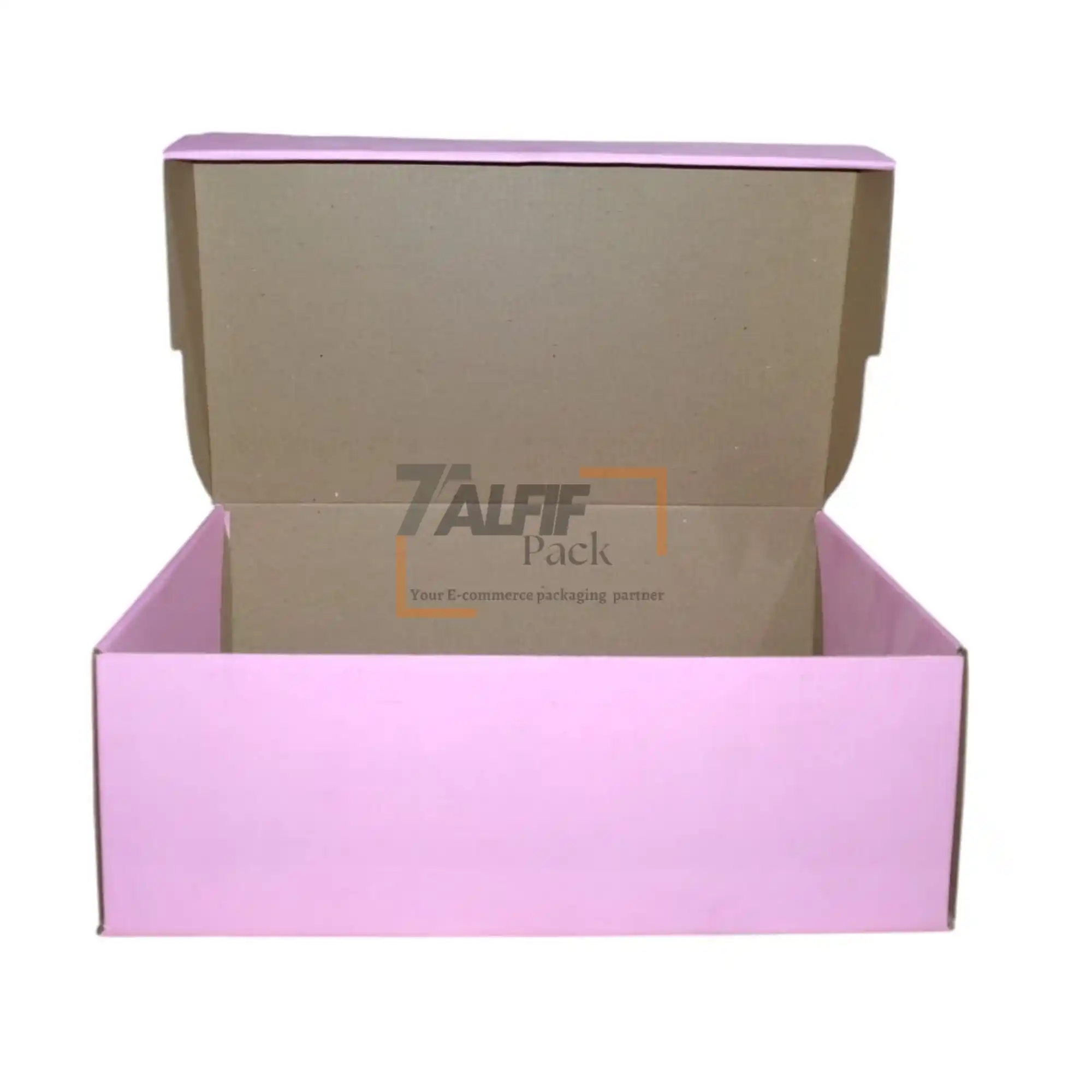 Boîte carton rose 30x18x10 cm pour emballage et e-commerce